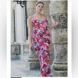 Dynamite clothing ruffle midi dress